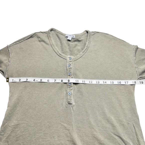 James Perse Standard | Women | Supima Cotton Exposed Seam Popover Top | Size 1 - Picture 4 of 9
